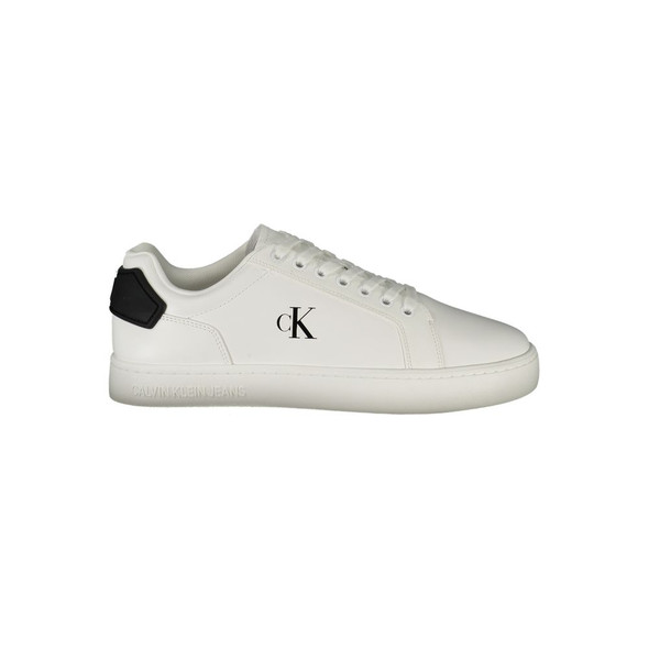 Calvin Klein White Leather Men Sneaker CA-39140 Calvin Klein White Leather Men Sneaker CA-39140