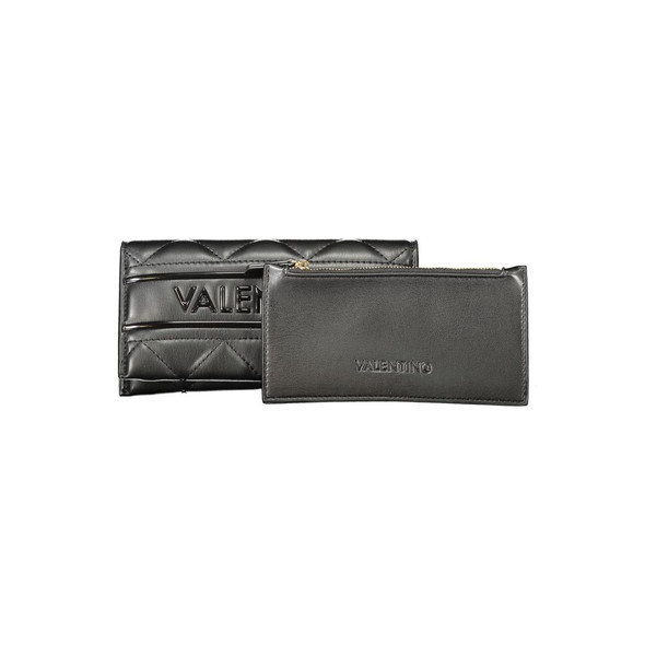 Mario Valentino Black Polyethylene Women Wallet VA-39150 Mario Valentino Black Polyethylene Women Wallet VA-39150