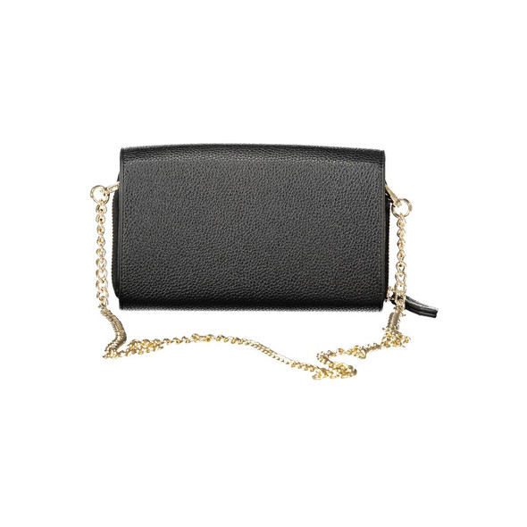 Black Polyethylene Women Wallet Convertible Shoulder Bag Black Polyethylene Women Wallet Convertible Shoulder Bag