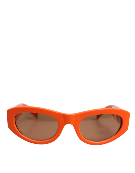 Dolce & Gabbana Orange Reborn To Live Oval Frame Logo Eyewear Sunglasses Dolce & Gabbana Orange Reborn To Live Oval Frame Logo Eyewear Sunglasses
