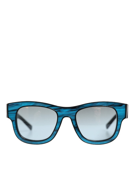 Dolce & Gabbana Blue Black Marbled Metal DG2215K Eyewear Sunglasses Dolce & Gabbana Blue Black Marbled Metal DG2215K Eyewear Sunglasses