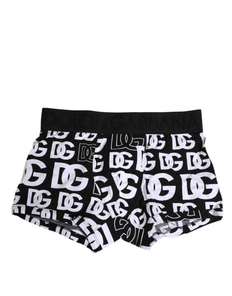 Dolce & Gabbana Black Cotton Logo Regular Men Boxer Underwear Dolce & Gabbana Black Cotton Logo Regular Men Boxer Underwear