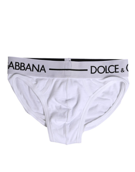Dolce & Gabbana White Cotton Stretch Regular Brief Underwear Dolce & Gabbana White Cotton Stretch Regular Brief Underwear