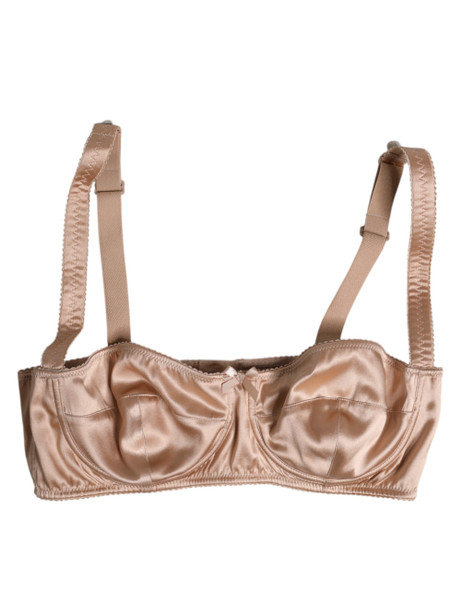 Dolce & Gabbana Pale Pink Underwired Balconette Bra Underwear Dolce & Gabbana Pale Pink Underwired Balconette Bra Underwear