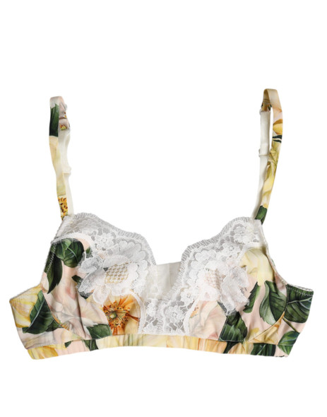 Dolce & Gabbana Multicolor Floral Print Non Wire Bra Underwear Dolce & Gabbana Multicolor Floral Print Non Wire Bra Underwear