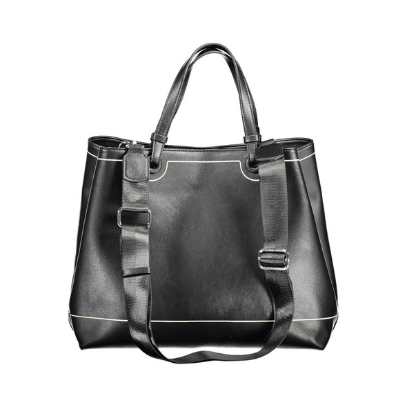 BYBLOS Black Polyethylene Handbag BY-12672 BYBLOS Black Polyethylene Handbag BY-12672