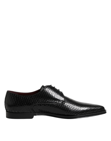 Dolce & Gabbana Black Leather Lace Up Dress Men Derby Shoes Dolce & Gabbana Black Leather Lace Up Dress Men Derby Shoes
