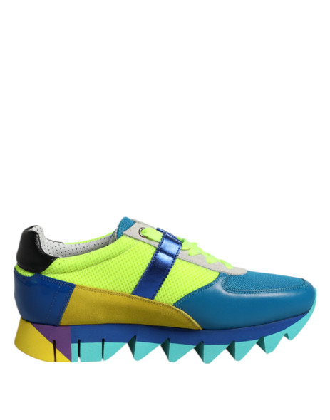 Dolce & Gabbana Multicolor Leather Low Top Men Sneakers Shoes Dolce & Gabbana Multicolor Leather Low Top Men Sneakers Shoes