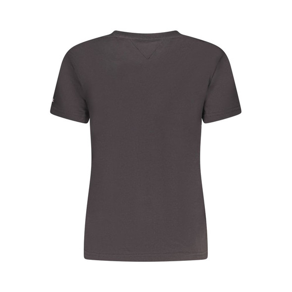 Black Cotton Women T-Shirt TO-38453 Black Cotton Women T-Shirt TO-38453