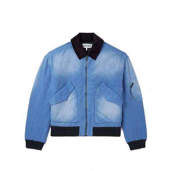 Loewe Padded Cotton Bomber Jacket Loewe Padded Cotton Bomber Jacket