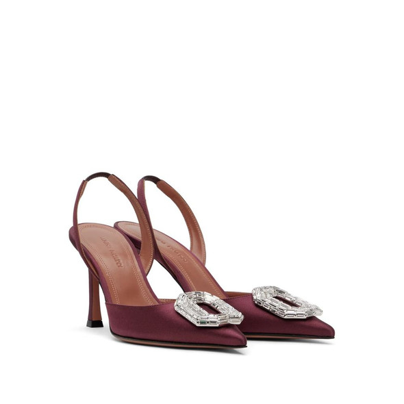 Amina Muaddi Camelia Sling 90 Satin Pumps Amina Muaddi Camelia Sling 90 Satin Pumps