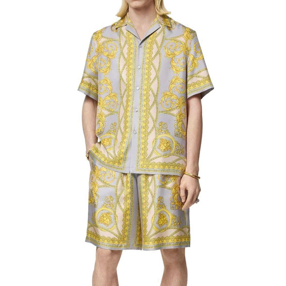 Versace La Coupe Des Dieux Silk Shorts Versace La Coupe Des Dieux Silk Shorts