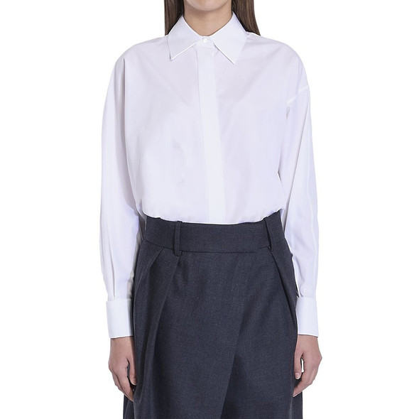 Loewe Draped Cotton Shirt Loewe Draped Cotton Shirt