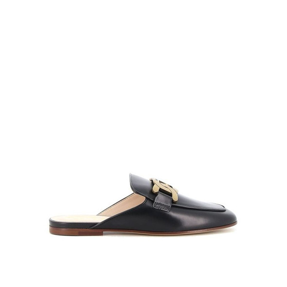 Tod's Leather Chain Mules Tod's Leather Chain Mules