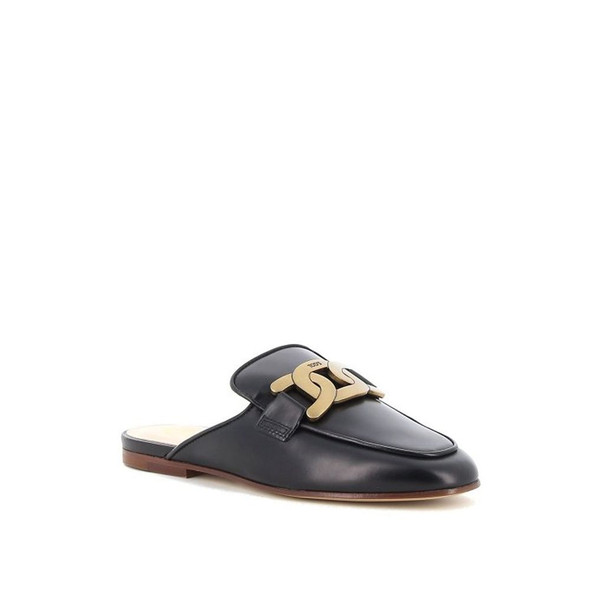 Tod's Leather Chain Mules Tod's Leather Chain Mules