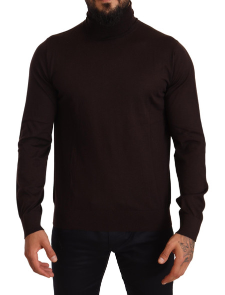 Brown Cashmere Turtleneck Pullover Sweater TSH6593 Brown Cashmere Turtleneck Pullover Sweater TSH6593