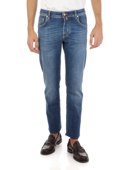 Blue Cotton Slim Men Jeans Blue Cotton Slim Men Jeans