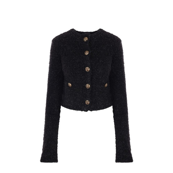 Crop Bouclé Cardigan Crop Bouclé Cardigan