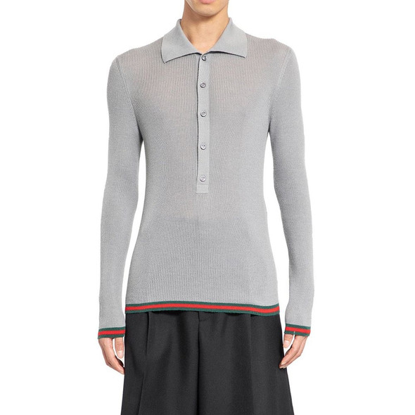 Gucci Ribbed-Knit Cashmere And Silk Sweater Gucci Ribbed-Knit Cashmere And Silk Sweater
