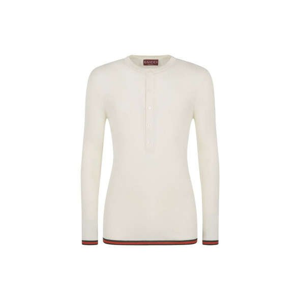 Gucci Ribbed-Knit Silk T-Shirt Gucci Ribbed-Knit Silk T-Shirt