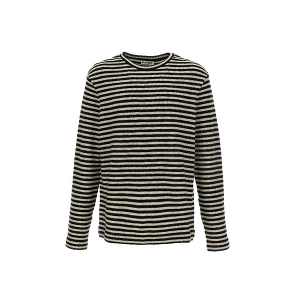Striped Wool Compact Jersey T-Shirt Striped Wool Compact Jersey T-Shirt