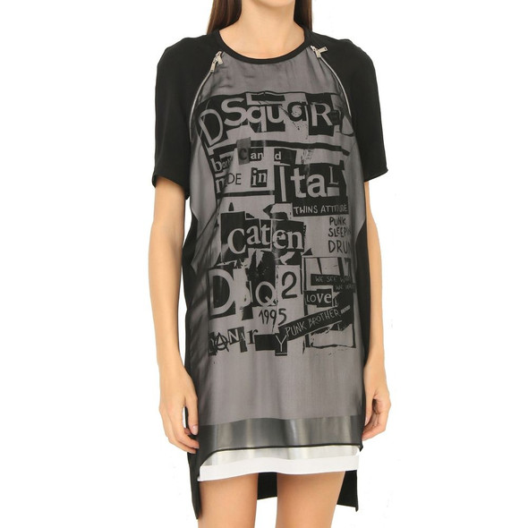 Silk Printed Mini Dress Silk Printed Mini Dress