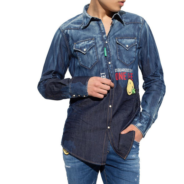 Dsquared² x Smiley Denim Shirt Dsquared² x Smiley Denim Shirt