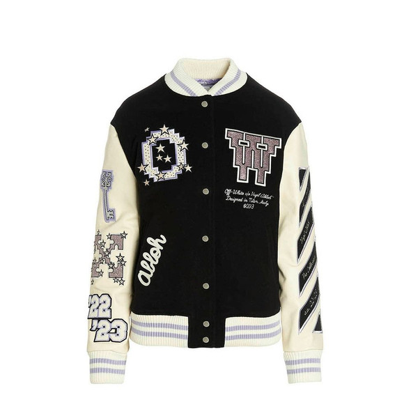 Off-White Wool Bomber Jacket Off-White Wool Bomber Jacket