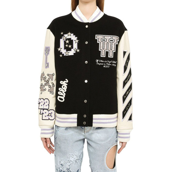 Wool Bomber Jacket OF-8736643580116 Wool Bomber Jacket OF-8736643580116