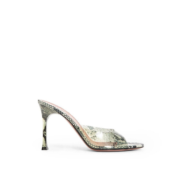 Amina Muaddi Alexa Glass 95 Snake Sandals Amina Muaddi Alexa Glass 95 Snake Sandals