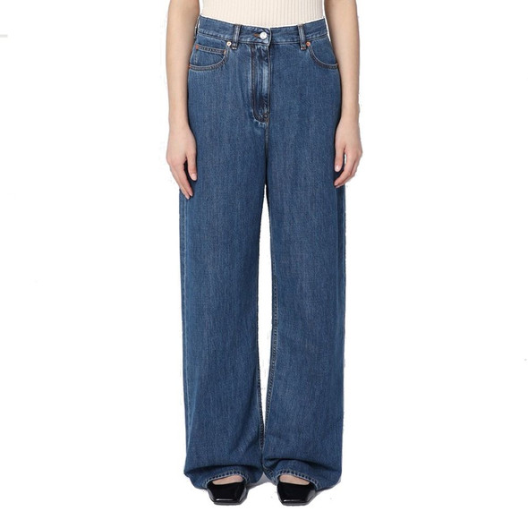 Valentino Wide Leg Denim Jeans Valentino Wide Leg Denim Jeans