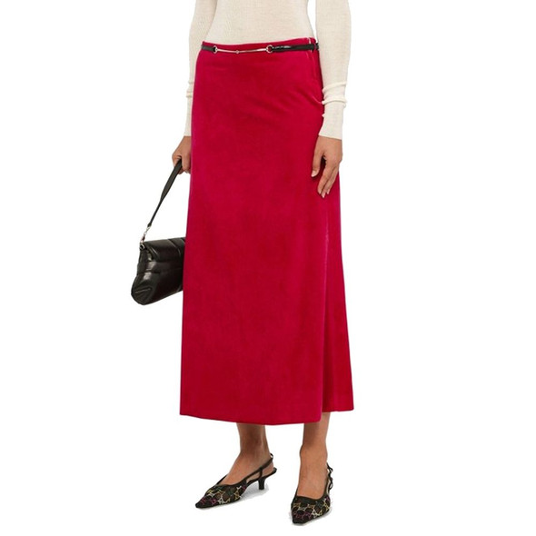 Gucci Velvet Bloom Midi Skirt Gucci Velvet Bloom Midi Skirt
