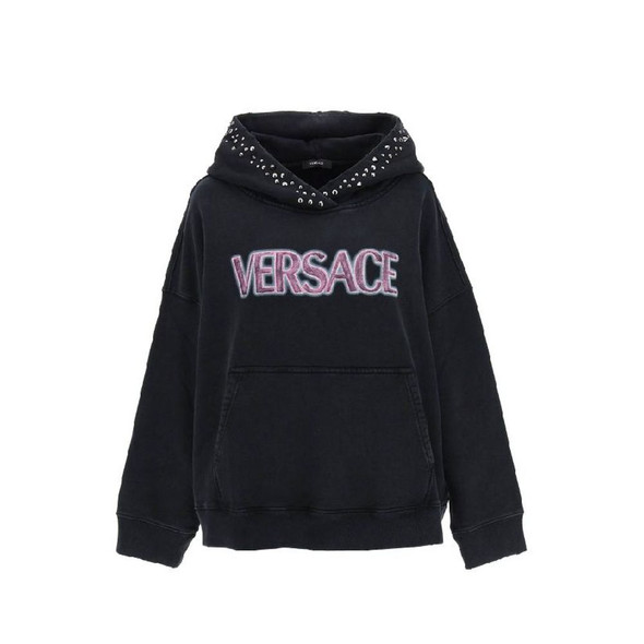 Versace Cotton Logo Sweatshirt VE-8736625656020 Versace Cotton Logo Sweatshirt VE-8736625656020