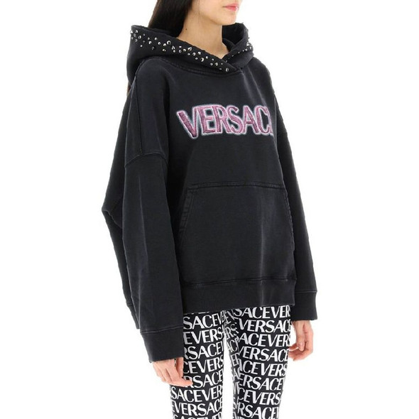Versace Cotton Logo Sweatshirt VE-8736625656020 Versace Cotton Logo Sweatshirt VE-8736625656020