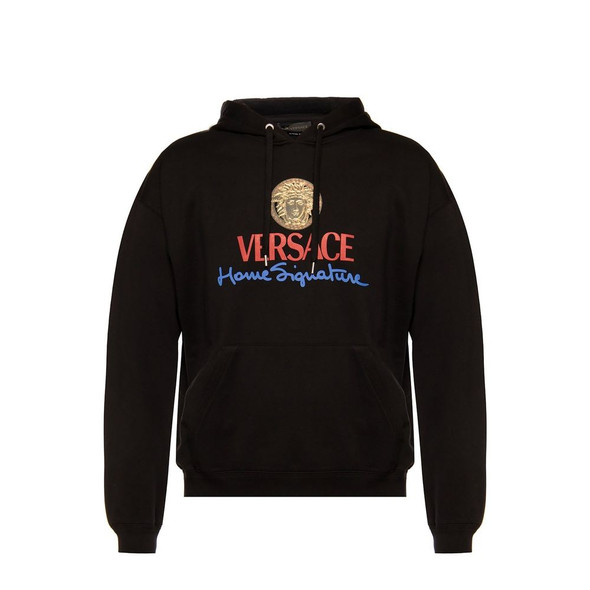 Versace Logo Hooded Sweatshirt Versace Logo Hooded Sweatshirt