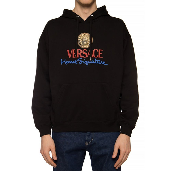 Versace Logo Hooded Sweatshirt Versace Logo Hooded Sweatshirt
