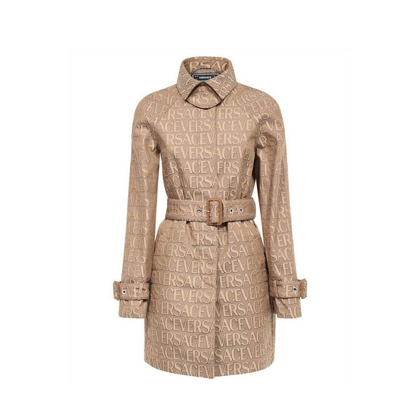 Versace Logo Trench Coat Versace Logo Trench Coat