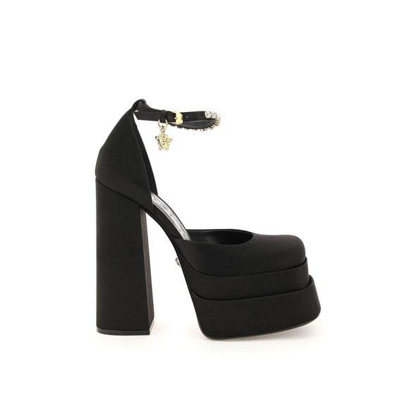 Versace Silk Satin Platform Pumps Versace Silk Satin Platform Pumps