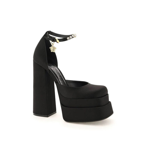 Versace Silk Satin Platform Pumps Versace Silk Satin Platform Pumps