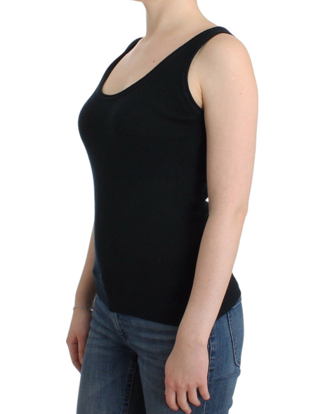 Black Knit Top Knitted Sweater 100% Cashmere Black Knit Top Knitted Sweater 100% Cashmere