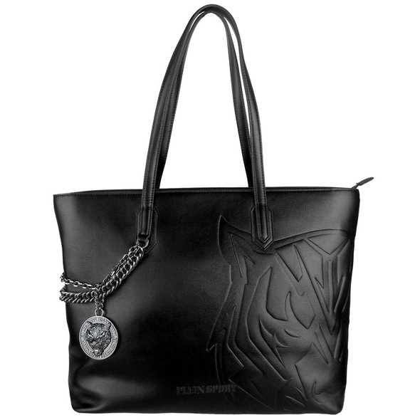 Black Polyethylene Women Shoulder Bag Black Polyethylene Women Shoulder Bag