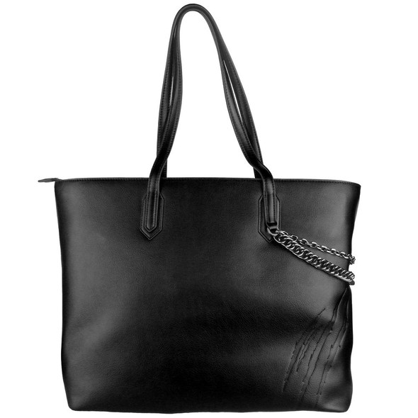 Black Polyethylene Women Shoulder Bag Black Polyethylene Women Shoulder Bag