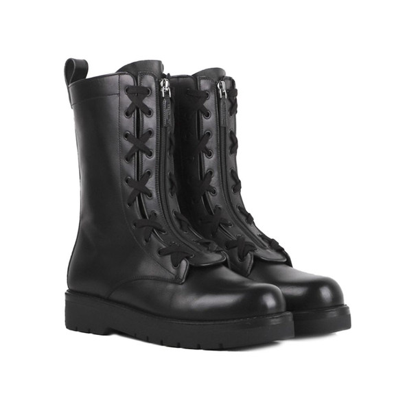 Valentino Garavani Combat Leather Boots Valentino Garavani Combat Leather Boots