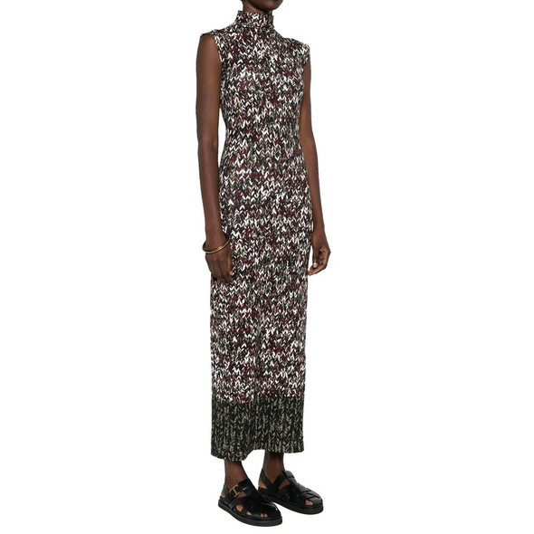 Knit-Print Long Dress Knit-Print Long Dress