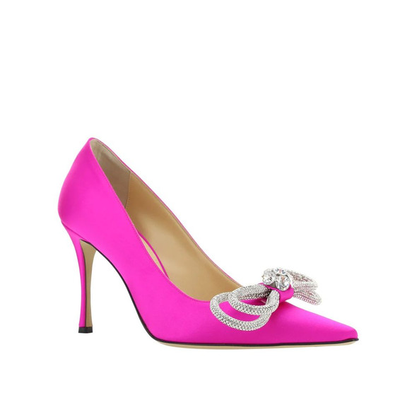 MACH & MACH Double Bow Satin Pumps MACH & MACH Double Bow Satin Pumps