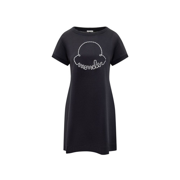 Moncler Cotton Logo Mini Dress Moncler Cotton Logo Mini Dress