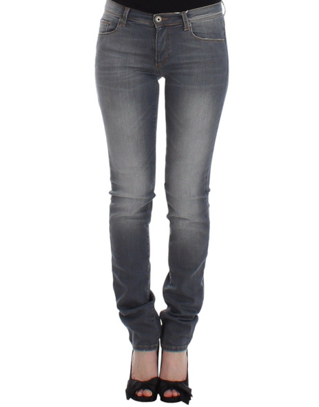 Ermanno Scervino Gray Slim Jeans Denim Pants Skinny Leg Stretch Ermanno Scervino Gray Slim Jeans Denim Pants Skinny Leg Stretch