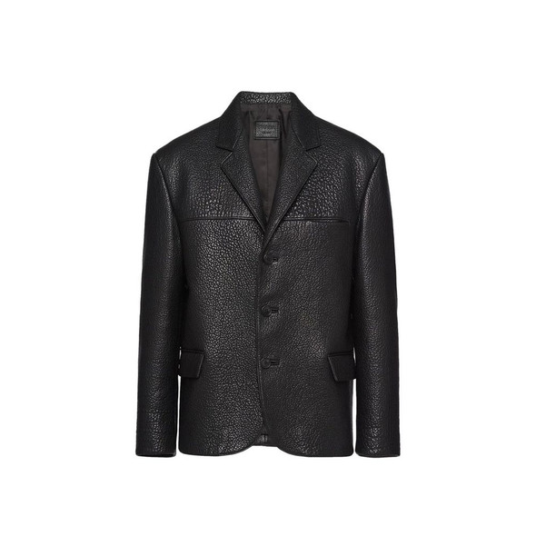 Prada Single-Breasted Leather Jacket Prada Single-Breasted Leather Jacket