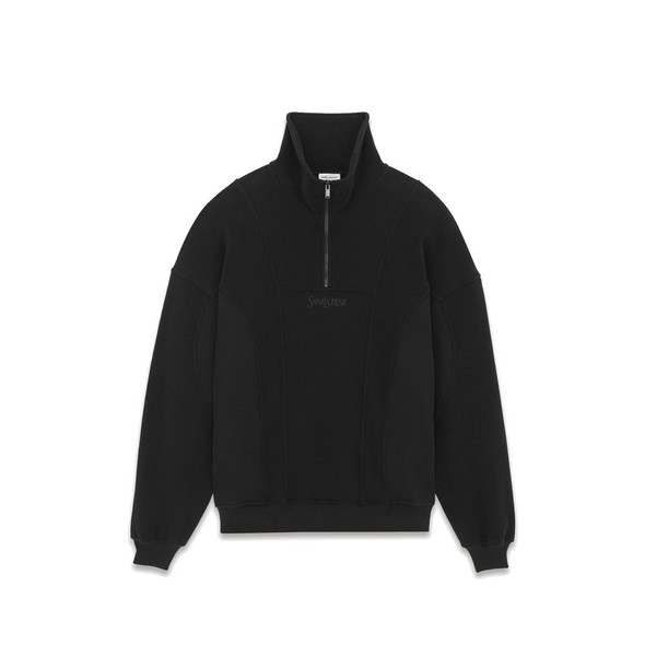 Saint Laurent Cotton Fleece Sweatshirt SA-8735558303956 Saint Laurent Cotton Fleece Sweatshirt SA-8735558303956