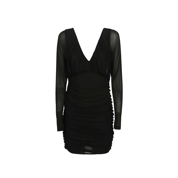 Saint Laurent Mini Draped Dress Saint Laurent Mini Draped Dress